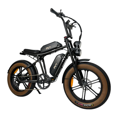 Electric Bike PVY X20 IT - 250W Motor 48V15AH*2 Battery 20 Inch Tires Hydraulic Disc Brake - Black