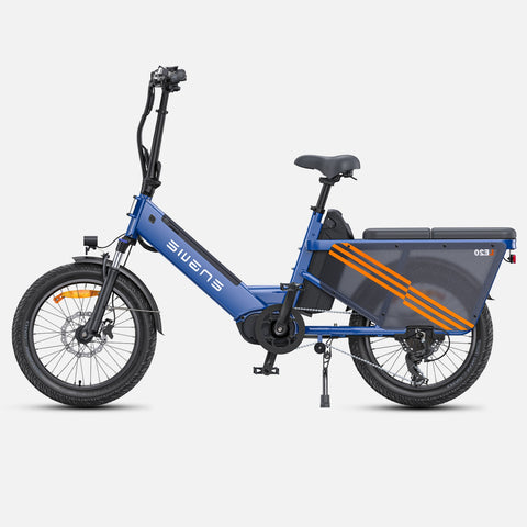 Electric Bike Engwe LE20 EU - 20 Inch Tires 250W Motor 48V38.4AH Dual Battery Hydraulic Discbrakes - Blue