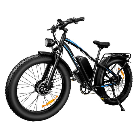 Electric Bike PVY MAX26 FT 30AH - Dual 250W Motors 48V30AH Battery 26 Inch Tires Hydraulic Disc Brake - Black