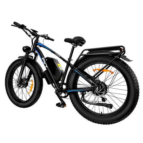 Electric Bike PVY MAX26 FT 30AH - Dual 250W Motors 48V30AH Battery 26 Inch Tires Hydraulic Disc Brake - Black