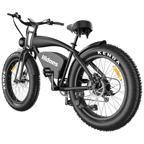 Hidoes HD-B3 Electric Bike - 1200W Motor 48V18.2AH Battery 26" Tires Oil Disc Brakes - Black