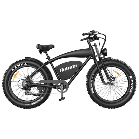 Hidoes HD-B3 Electric Bike - 1200W Motor 48V18.2AH Battery 26" Tires Oil Disc Brakes - Black