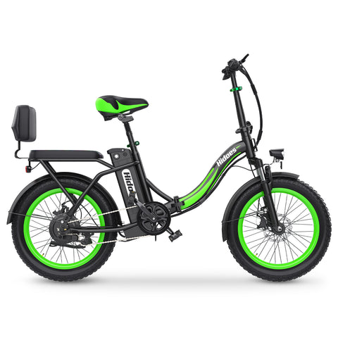 Hidoes HD-C1 Electric Bike - 750W Motor 48V13AH Battery 20" Tires Disc Brakes - Green