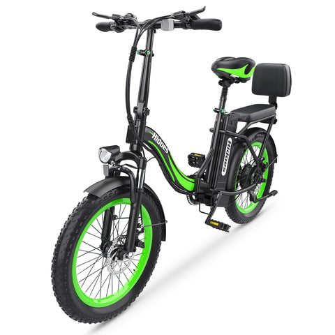 Hidoes HD-C1 Electric Bike - 750W Motor 48V13AH Battery 20" Tires Disc Brakes - Green