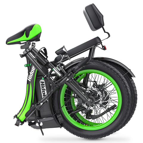 Hidoes HD-C1 Electric Bike - 750W Motor 48V13AH Battery 20" Tires Disc Brakes - Green