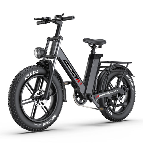 aPHNHOLUN C6 Pro Electric Bike - 1000W Motor 48V17.5AH Battery 20" Tires Disc Brakes - Black