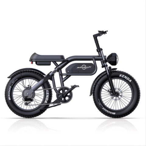 PHNHOLUN C8 FT Electric Bike - 1000W Motor 48V20AH Battery 20" Tires Disc Brakes - Black