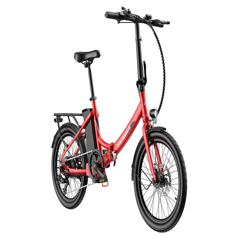 FAFREES F20 Light Electric Bike - 250W Motor 522WH Battery 60KM Range - Red