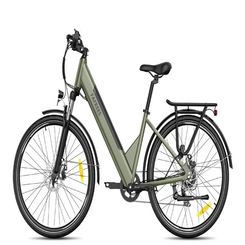 Electric Bike FAFREES F28 Pro - 250W Motor 522WH Battery 60KM Range - Green