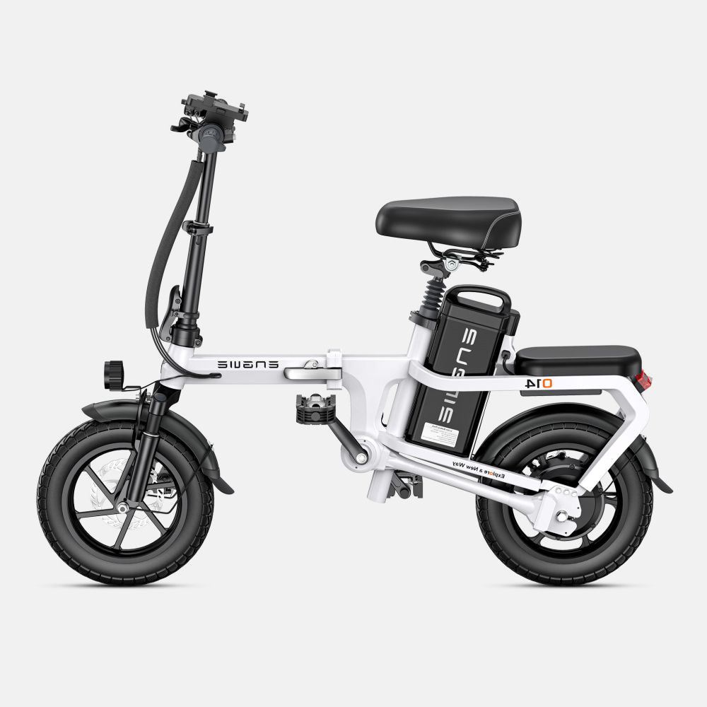 ENGWE O14 15.6AH Electric Bike - 250W Motor 748.8WH Battery 71KM Range Disc Brakes - White