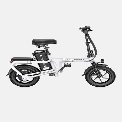 ENGWE O14 15.6AH Electric Bike - 250W Motor 748.8WH Battery 71KM Range Disc Brakes - White