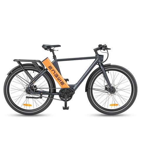 ENGWE P275 PRO 19.2Ah Electric Bike - 250W Motor 691.2Wh Battery 260KM Range - Black orange