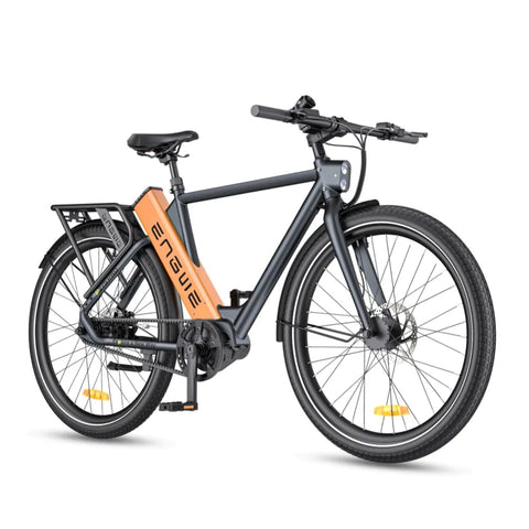 ENGWE P275 PRO 19.2Ah Electric Bike - 250W Motor 691.2Wh Battery 260KM Range - Black orange