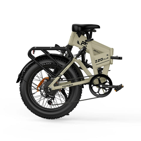 PVY Z20 Plus 500 Electric Bike - 250W Motor 48V14.5AH Battery 100KM Range Mechanical Disc Brakes - Beige