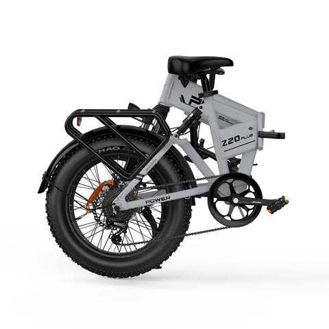 PVY Z20 Plus 500 Electric Bike - 250W Motor 48V14.5AH Battery 100KM Range Mechanical Disc Brakes - Grey