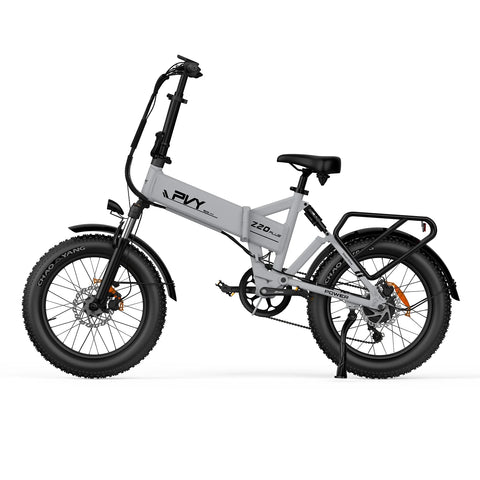PVY Z20 Plus 1000 Electric Bike - 250W Motor 48V16.5AH 120KM Range Battery Hydraulic Disc Brakes - Grey