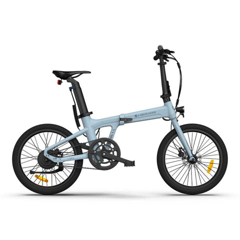 ADO Air 20 Electric Folding Bike - 250W Motor 36V9.6Ah Battery 100KM Assisted Autonomy Hydraulic Disc Brake - Blue