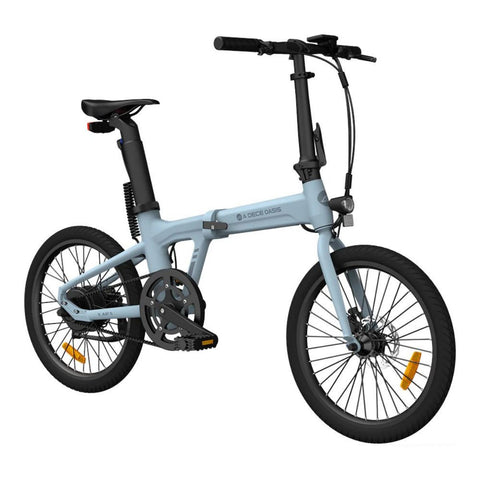 ADO Air 20 Electric Folding Bike - 250W Motor 36V9.6Ah Battery 100KM Assisted Autonomy Hydraulic Disc Brake - Blue