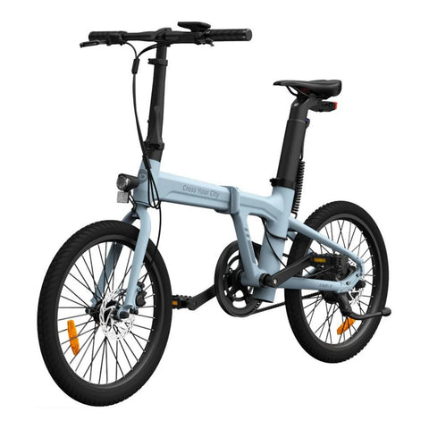 ADO Air 20 Electric Folding Bike - 250W Motor 36V9.6Ah Battery 100KM Assisted Autonomy Hydraulic Disc Brake - Blue