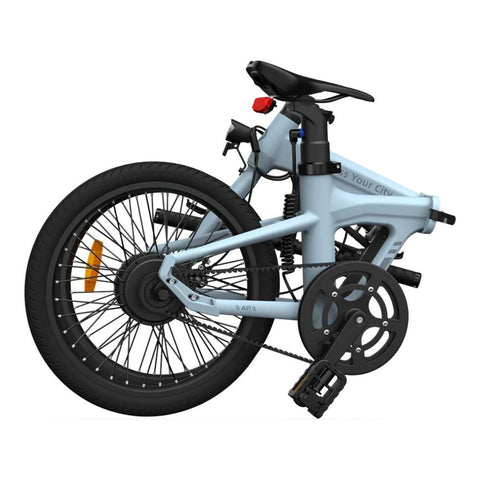 ADO Air 20 Electric Folding Bike - 250W Motor 36V9.6Ah Battery 100KM Assisted Autonomy Hydraulic Disc Brake - Blue