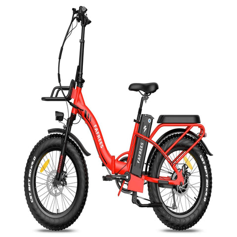 FAFREES F20 Max Electric Bike - 500W Power 864WH Battery 75KM Range | Red