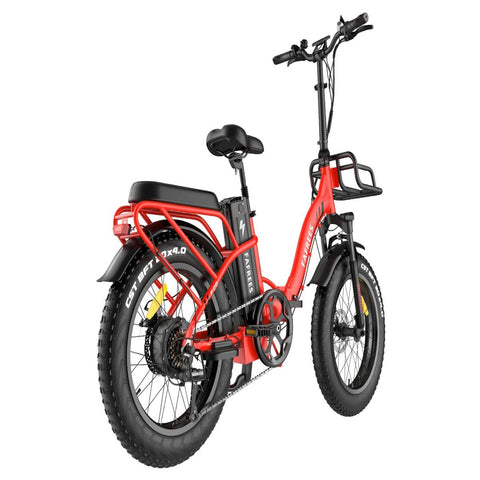 FAFREES F20 Max Electric Bike - 500W Power 864WH Battery 75KM Range | Red