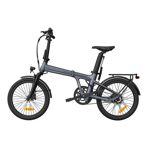 ADO Air 20 Pro Electric Folding Bike - 250W Motor 36V9.6Ah Battery 100KM Assisted Autonomy Hydraulic Disc Brake - Grey