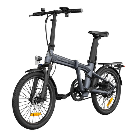 ADO Air 20 Pro Electric Folding Bike - 250W Motor 36V9.6Ah Battery 100KM Assisted Autonomy Hydraulic Disc Brake - Grey