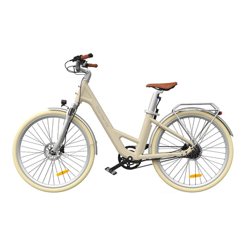 ADO Air 28 Pro Electric Bike - 250W Motor 36V9.6Ah Battery 100KM Assisted Autonomy Hydraulic Disc Brake - Beige