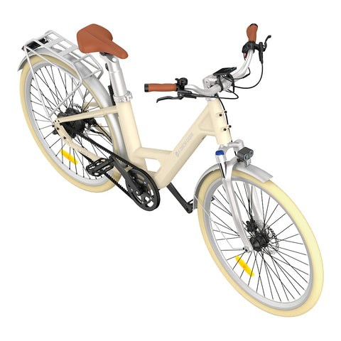 ADO Air 28 Pro Electric Bike - 250W Motor 36V9.6Ah Battery 100KM Assisted Autonomy Hydraulic Disc Brake - Beige