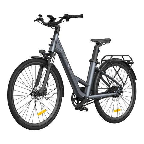 ADO Air 28 Pro Electric Bike - 250W Motor 36V9.6Ah Battery 100KM Assisted Autonomy Hydraulic Disc Brake - Grey