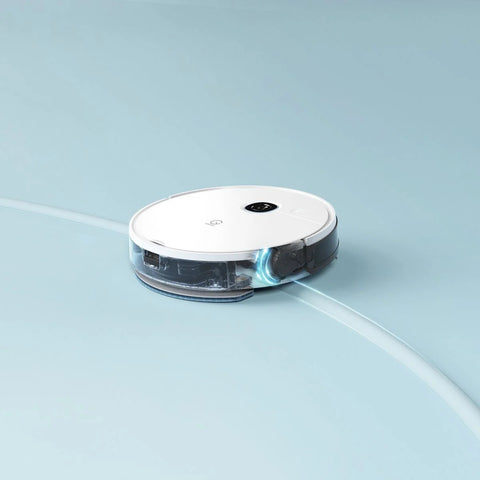 Yeedi Vac Max Robot Vacuum Without Base - 3000Pa Suction 5200mAh Battery 200 Min Runtime 70dB Noise - White