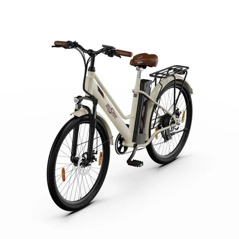 ONESPORT OT18-3 Electric Bike - 26" Wheels 250W Motor 36V14.4Ah Battery 40KM Range Disc Brakes - White