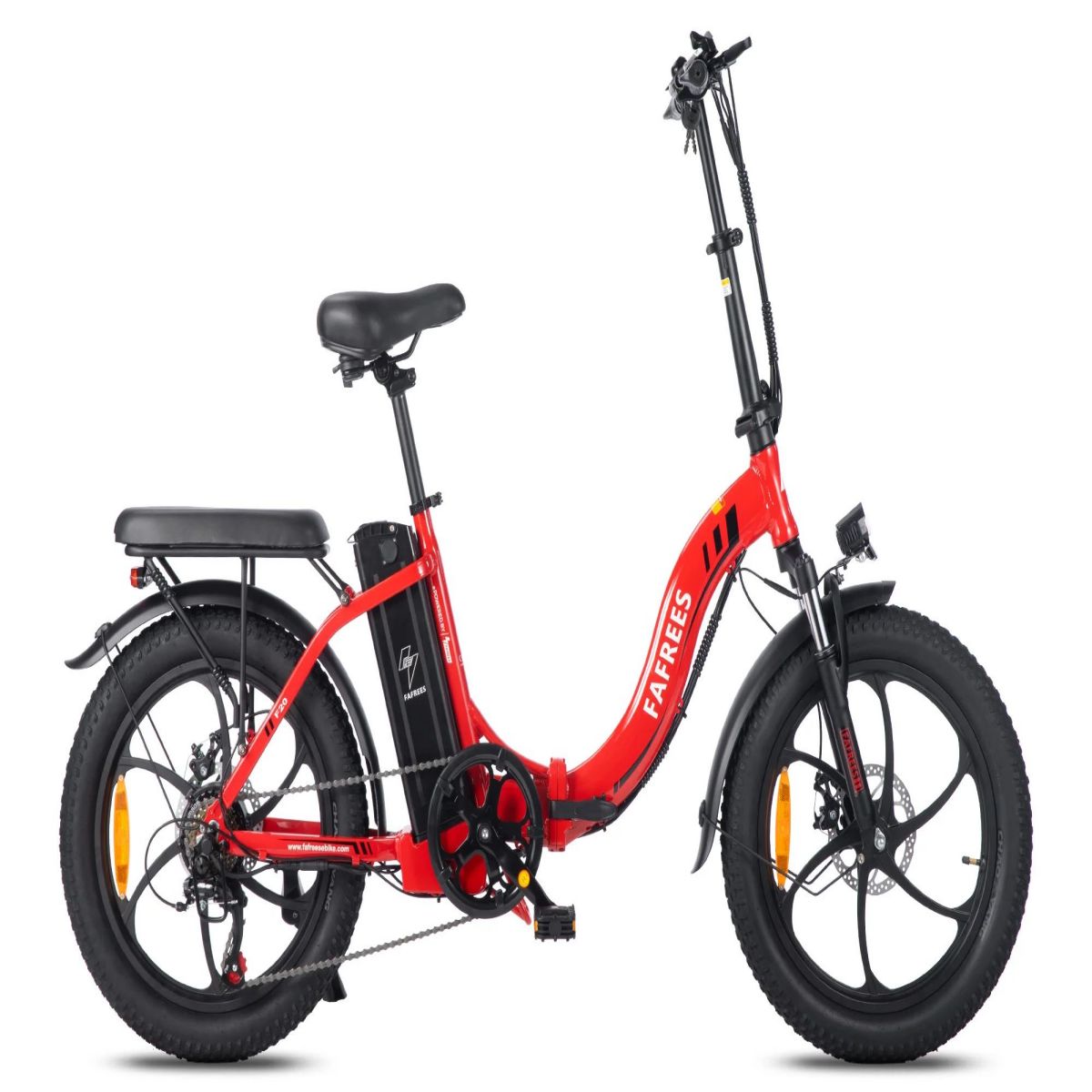 FAFREES F20 Electric Bike - 250W Motor 576WH Battery 70KM Range - Red