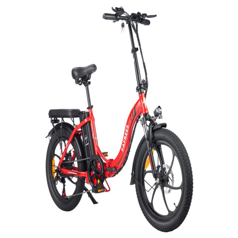 FAFREES F20 Electric Bike - 250W Motor 576WH Battery 70KM Range - Red