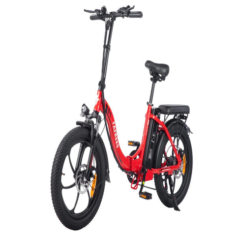 FAFREES F20 Electric Bike - 250W Motor 576WH Battery 70KM Range - Red