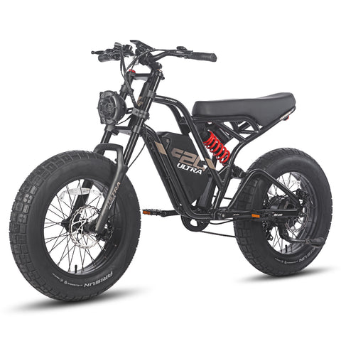 FAFREES F20 Ultra Electric Bike - 750W Motor 48V25AH Battery 140KM PAS Mode Range Mechanical Brakes Black-Red