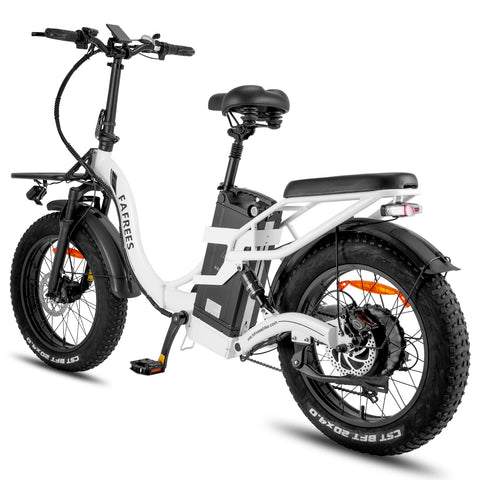 FAFREES F20 X-MAX Electric Bike - 750W Motor 48V30AH Battery 180KM PAS Mode Range Hydraulic Brakes - White