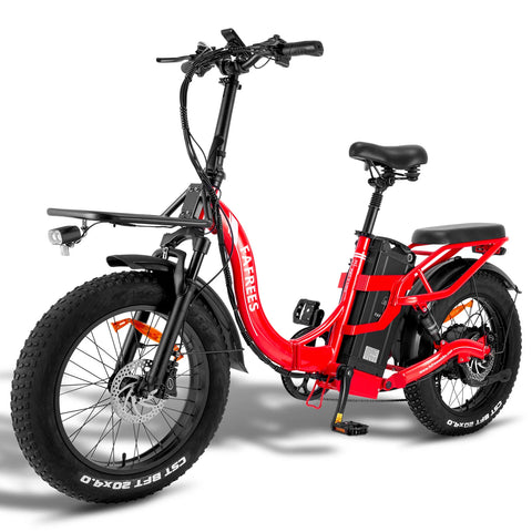 FAFREES F20 X-MAX Electric Bike - 750W Motor 48V30AH Battery 180KM PAS Mode Range Hydraulic Brakes - Red