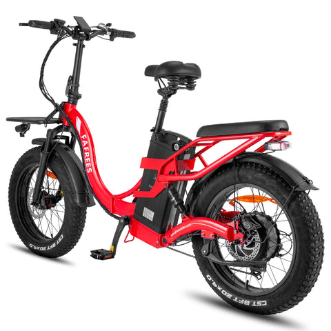 FAFREES F20 X-MAX Electric Bike - 750W Motor 48V30AH Battery 180KM PAS Mode Range Hydraulic Brakes - Red