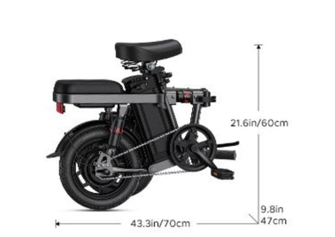 ENGWE T14 EU Electric Bike 250W Motor, 480WH Battery, 45KM Range | Stylish Gray eBike for you!