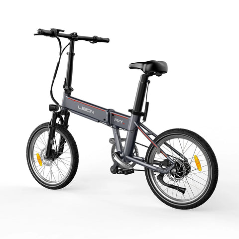 PVY Libon 10AH Electric Bike - 500W Motor 36V10AH Battery 130KM Range Hydraulic Disc Brakes - Grey