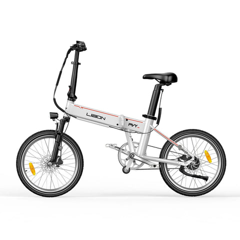 PVY Libon 20.4AH Electric Bike - 500W Motor 36V10.4AH + 36V10AH Dual Batteries 260KM Range Hydraulic Disc Brakes - White