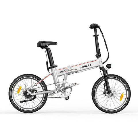 PVY Libon 20.4AH Electric Bike - 500W Motor 36V10.4AH + 36V10AH Dual Batteries 260KM Range Hydraulic Disc Brakes - White