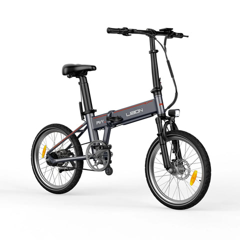 PVY Libon 20.4AH Electric Bike - 500W Motor 36V10.4AH + 36V10AH Dual Batteries 260KM Range Hydraulic Disc Brakes - Grey