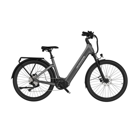 Electric Bike Vanpowers Urbangide Ultra S - 500W Motor 48V14.4AH Battery 110KM Pedal-Assist Mode Range Hydraulic Disc Brakes - Iron Grey