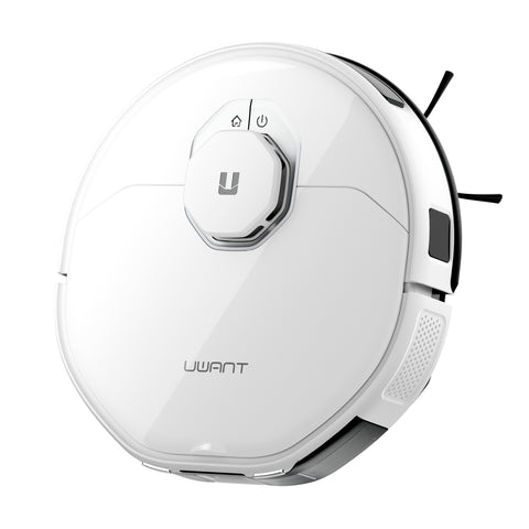 Uwant U300 Robot Vacuum - 7200Pa Suction 5000mAh Battery 250ML Dustbin LDS Navigation - White