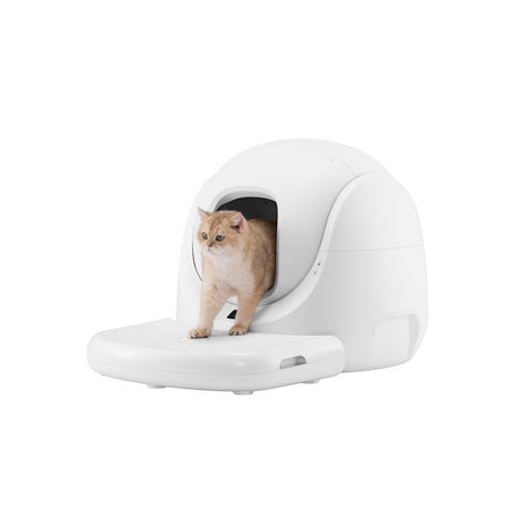 Catlink Baymax Litter Box - 65L Capacity 7L Toilet Capacity Running Time 14 Days WIFI Odor Control - White