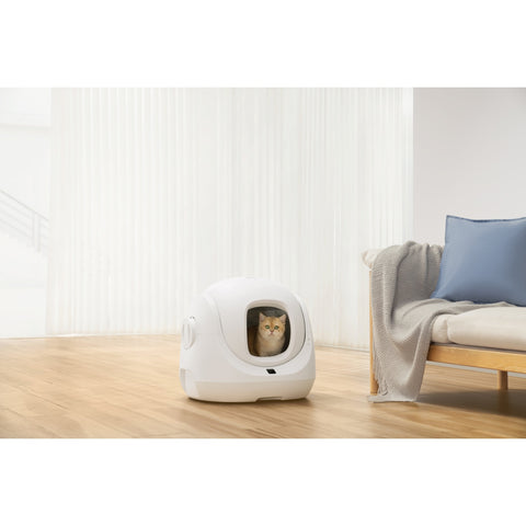 Catlink Baymax Litter Box - 65L Capacity 7L Toilet Capacity Running Time 14 Days WIFI Odor Control - White