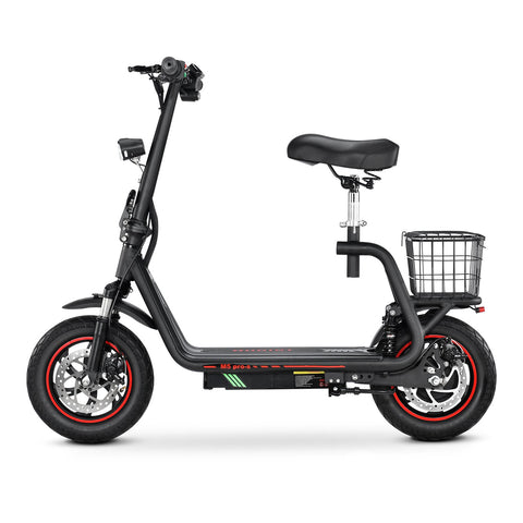 BOGIST M5Pro-S Electric Scooter - 500W Motor 48V 13AH Battery 35KM Range Disc Brakes - Black Red